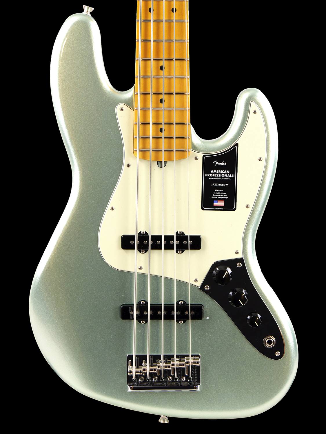 ☆Fender USAセール実施中☆ Fender American Professional II Jazz Bass V (Mystic Surf Green)