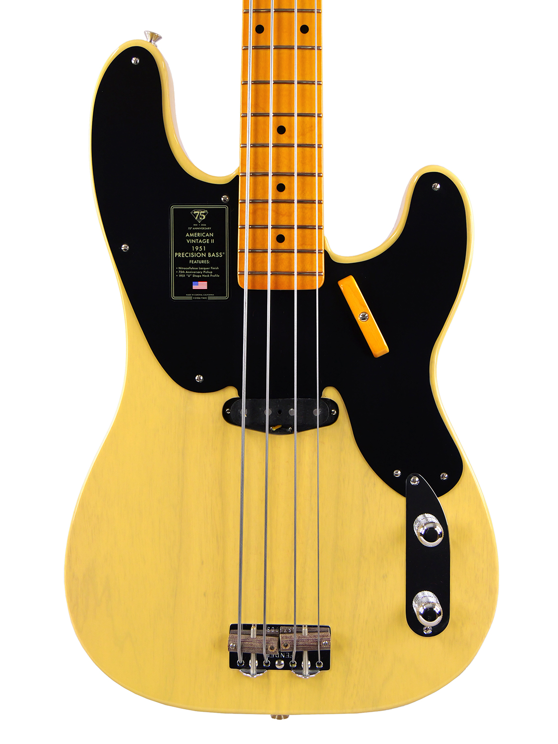 Fender 75th Anniversary American Vintage II 1951 Precision Bass (Butterscotch Blonde)