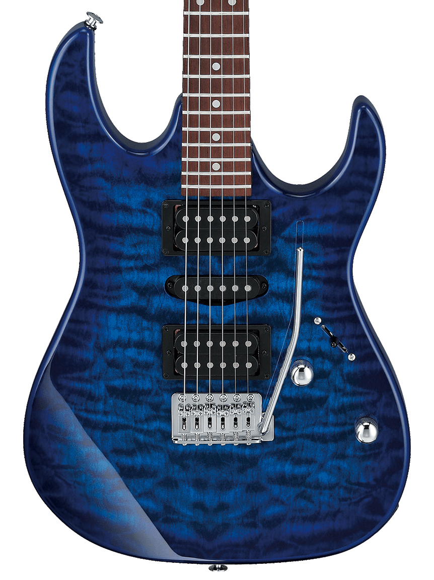 Ibanez Gio GRX70QA (Transparent Blue Burst)