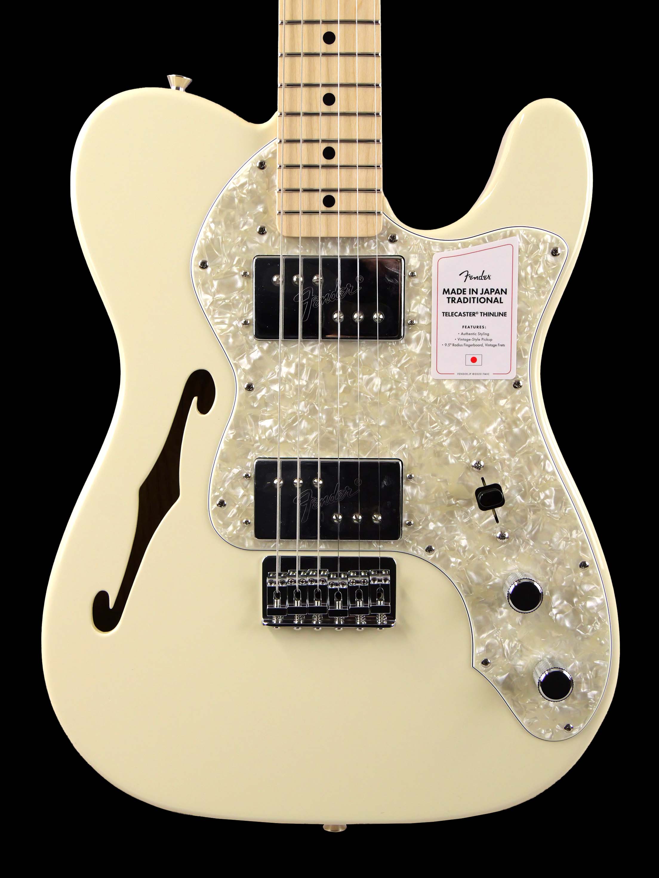 Fender Made in Japan Traditional 70s Telecaster Thinline (Olympic White)