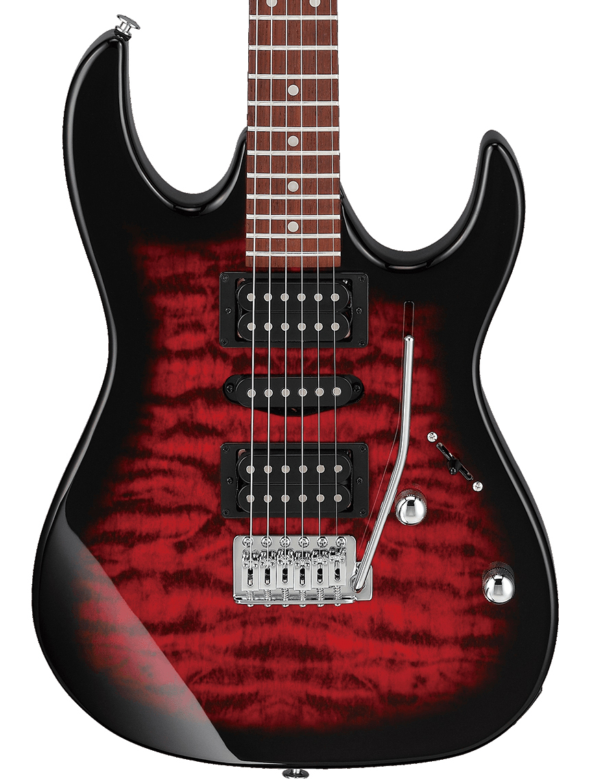 Ibanez Gio GRX70QA (Transparent Red Burst)