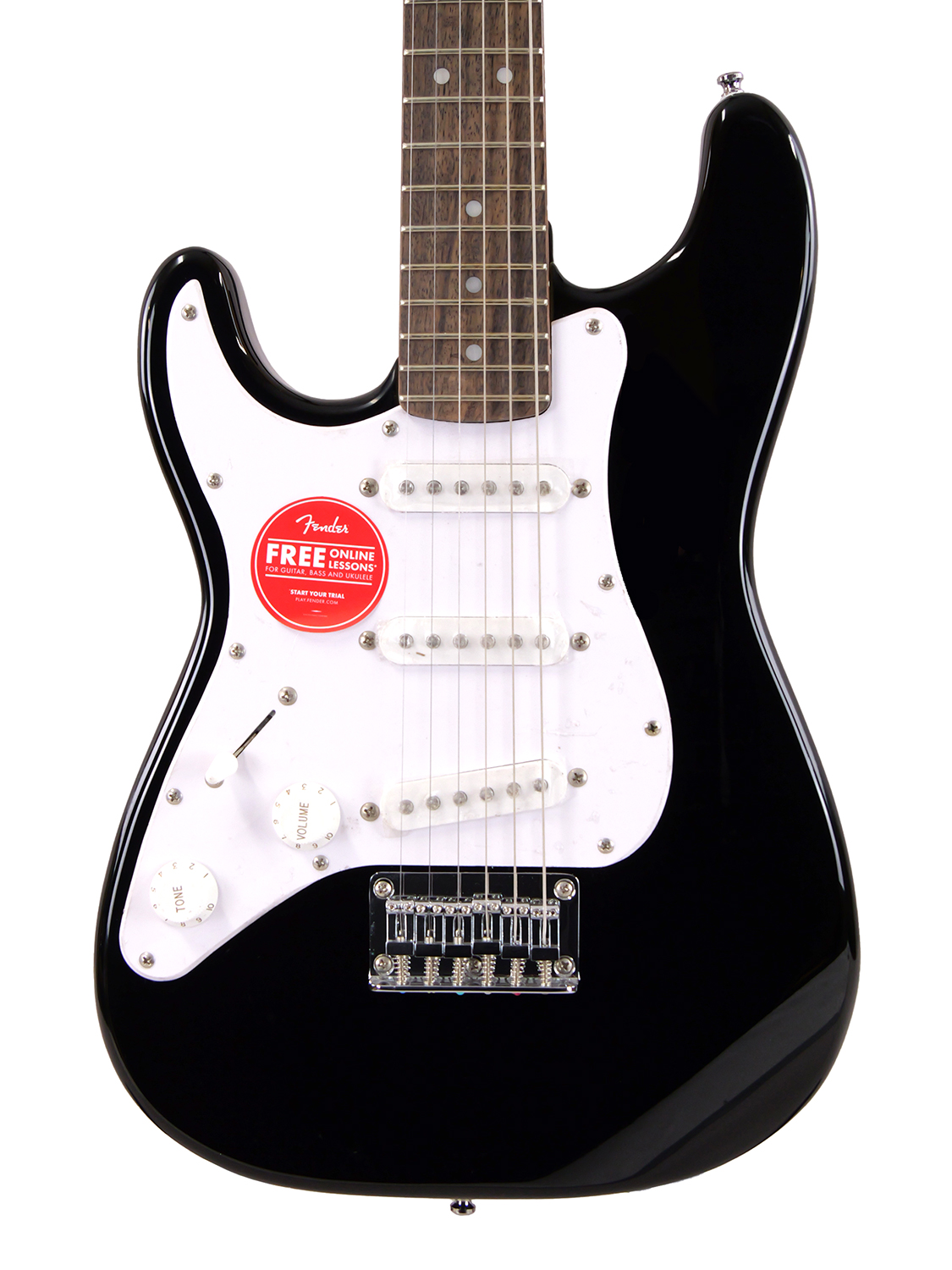Squier by Fender Mini Stratocaster Laurel Fingerboard Left-Hand (Black)