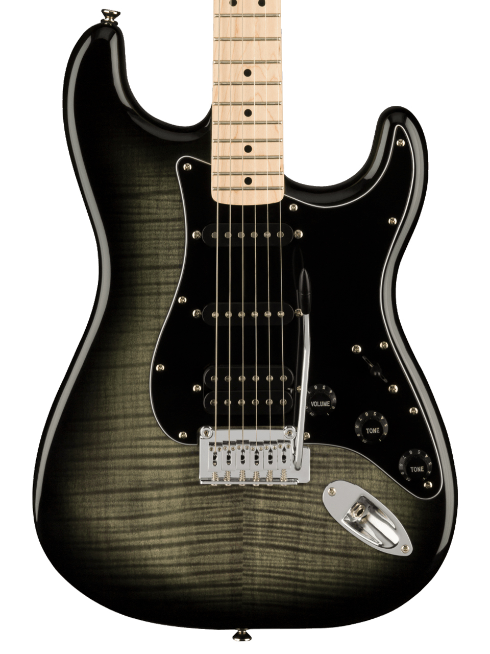 Squier by Fender Affinity Series Stratocaster FMT HSS (Black Burst)