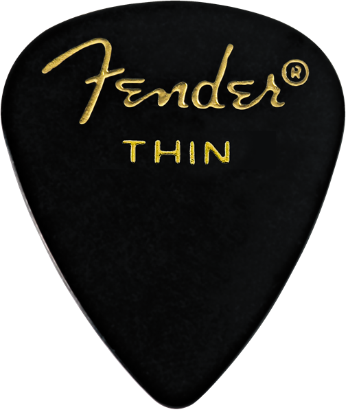 Fender ピック 351 Black Thin (12PK)