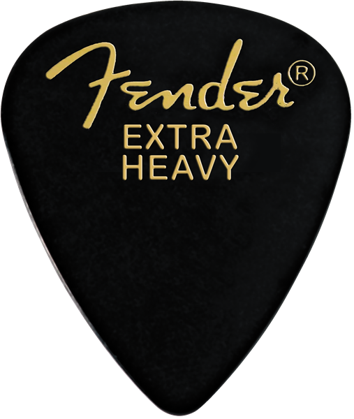 Fender ピック 351 Black Extra-Heavy (12PK)