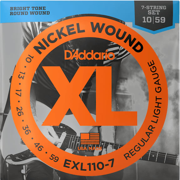 D'Addario EXL110-7 Regular Light 7-string (10-59)
