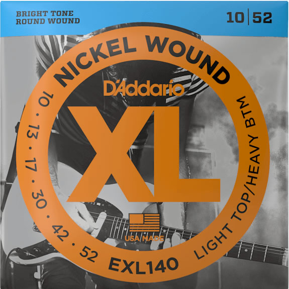 D'Addario EXL140 Light Top/Heavy Bottom (10-52)