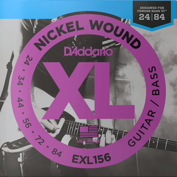 D'Addario EXL156 Electric Guitar/ Bass-Fender BassY (24-84)