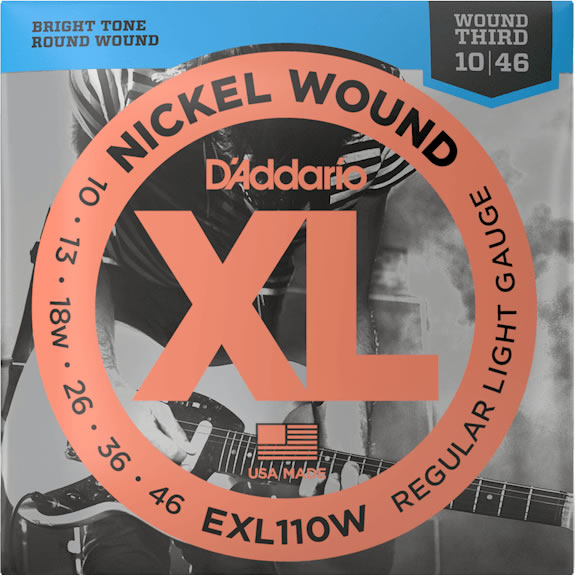 D'Addario EXL110W Regular Light / Wound 3rd (10-46)