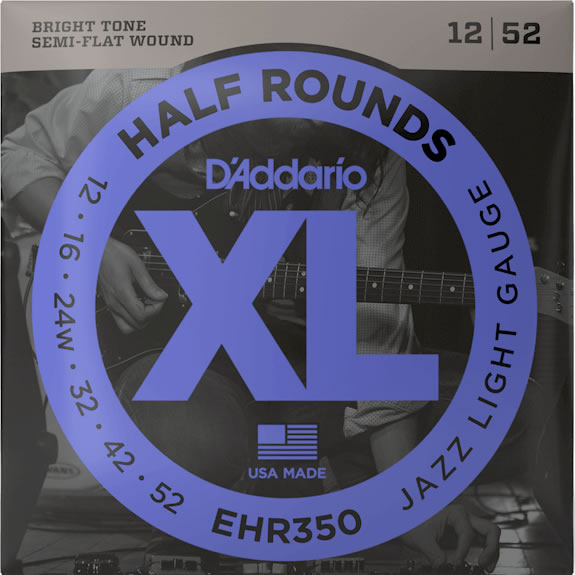 D'Addario EHR350 Jazz Light (12-52)