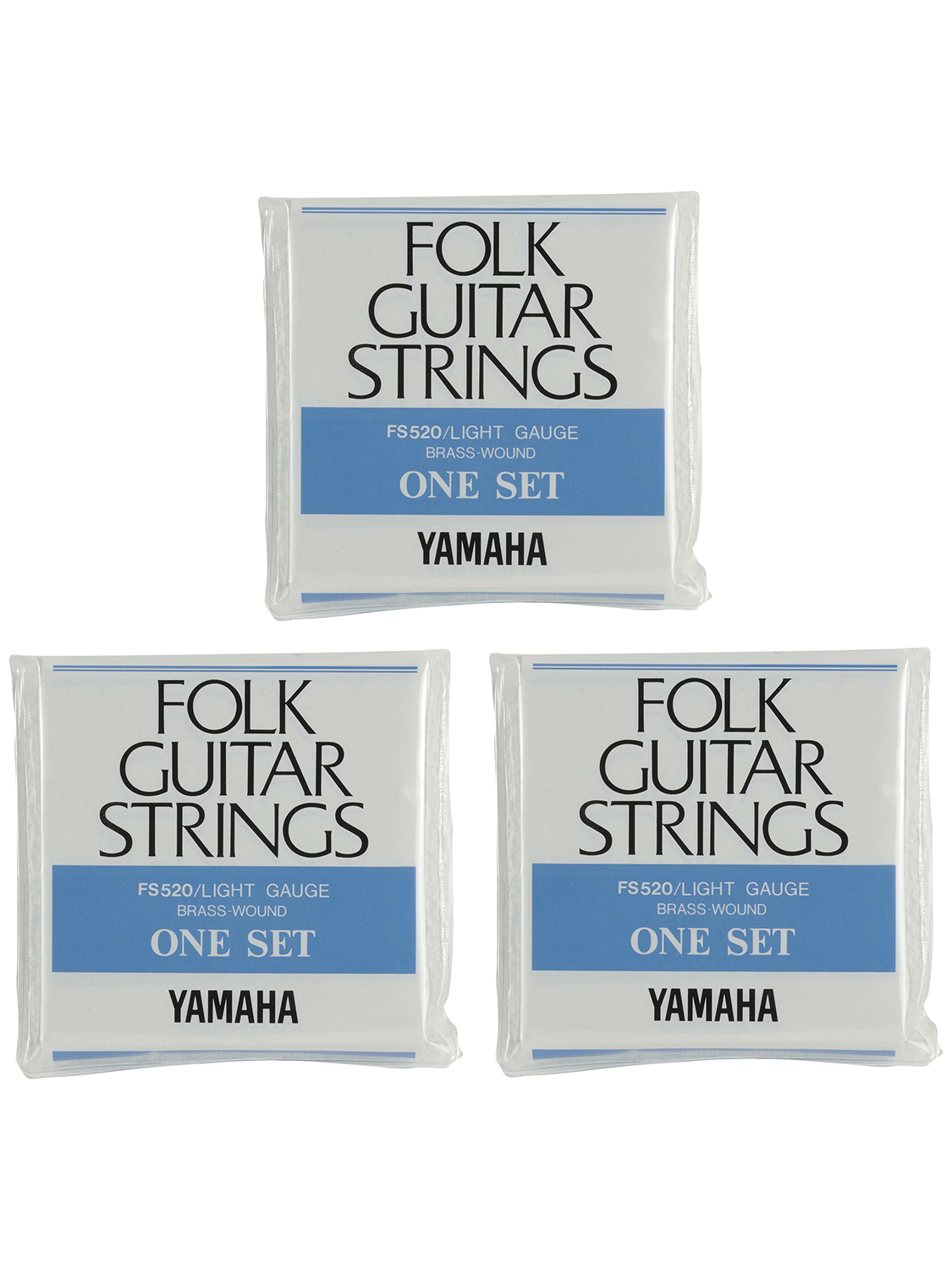 YAMAHA FS-520×3 フォークギター用/ライトゲージ【3セット】
