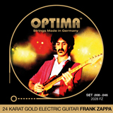 OPTIMA 2028.FZ E-GUITAR 24K GOLD STRINGS FRANK ZAPP (08-46)