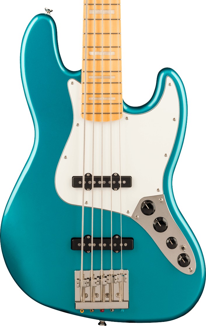 Squier by Fender Classic Vibe Active '70s Jazz Bass V (Ocean Turquoise)