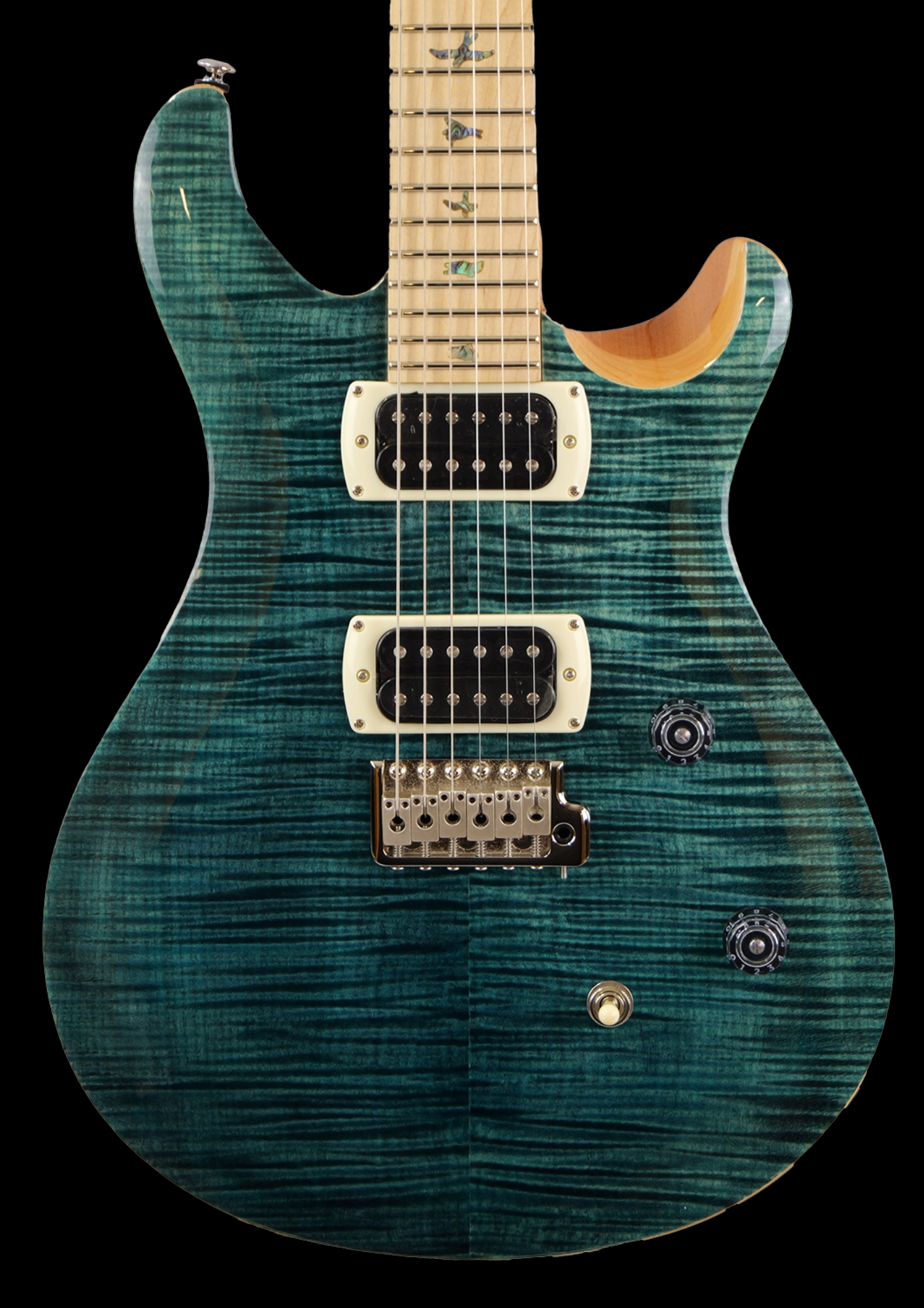 Paul Reed Smith (PRS) SE CE 24 Maple Top/  Maple FB (Slate Blue / Natural Back)