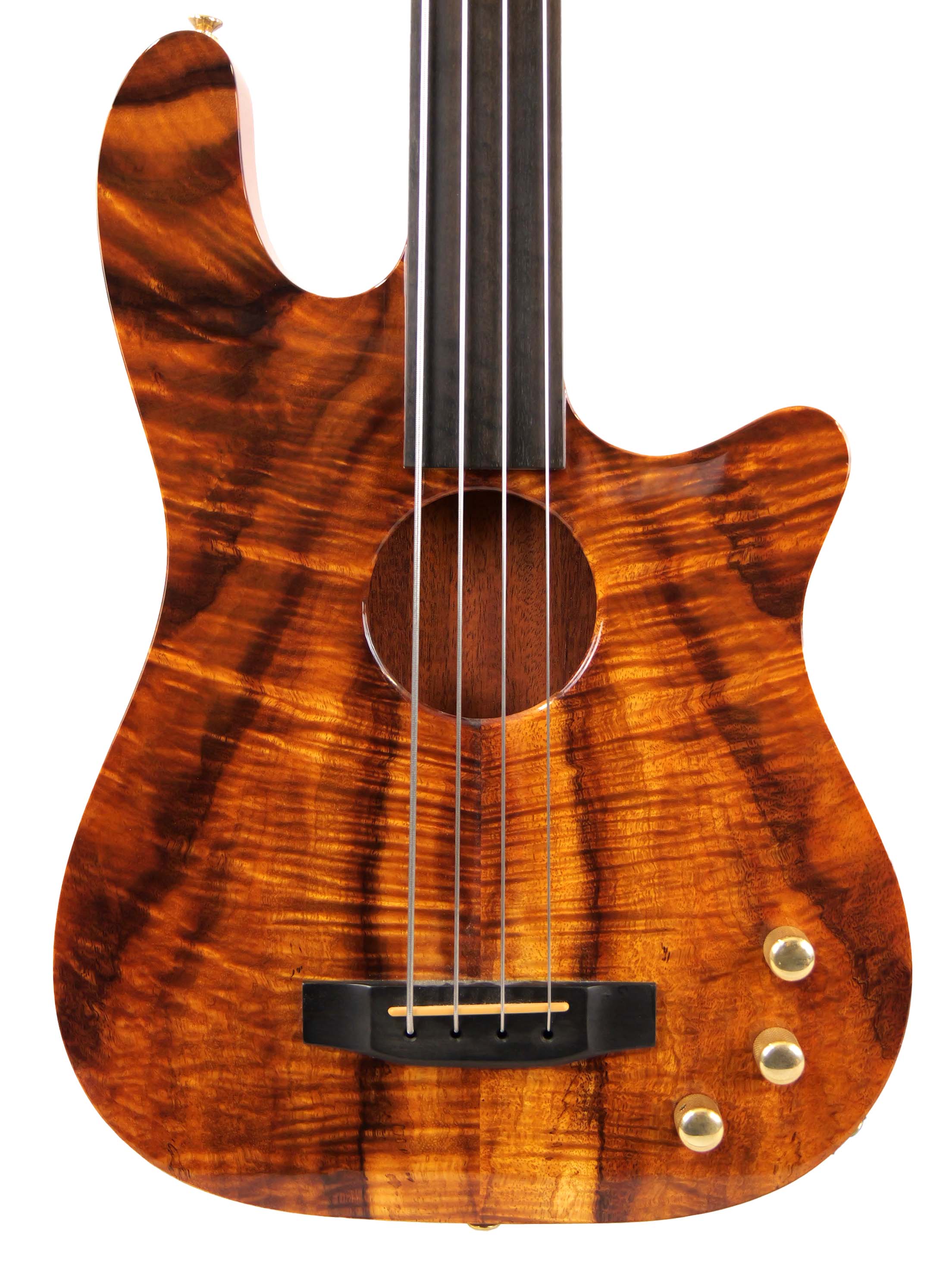 Carvin AC40F Acoustic Fretless Bass Koa 【USED】