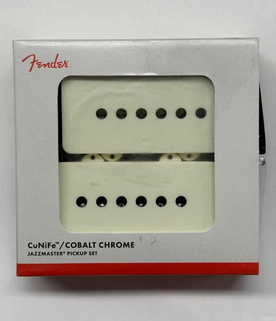 Fender Cunife Cobalt Chrome Jazzmaster Pickup Set (Vintage White)