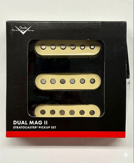 Fender Custom Shop Dual Mag II Stratocaster Pickup Set (Aged White)
