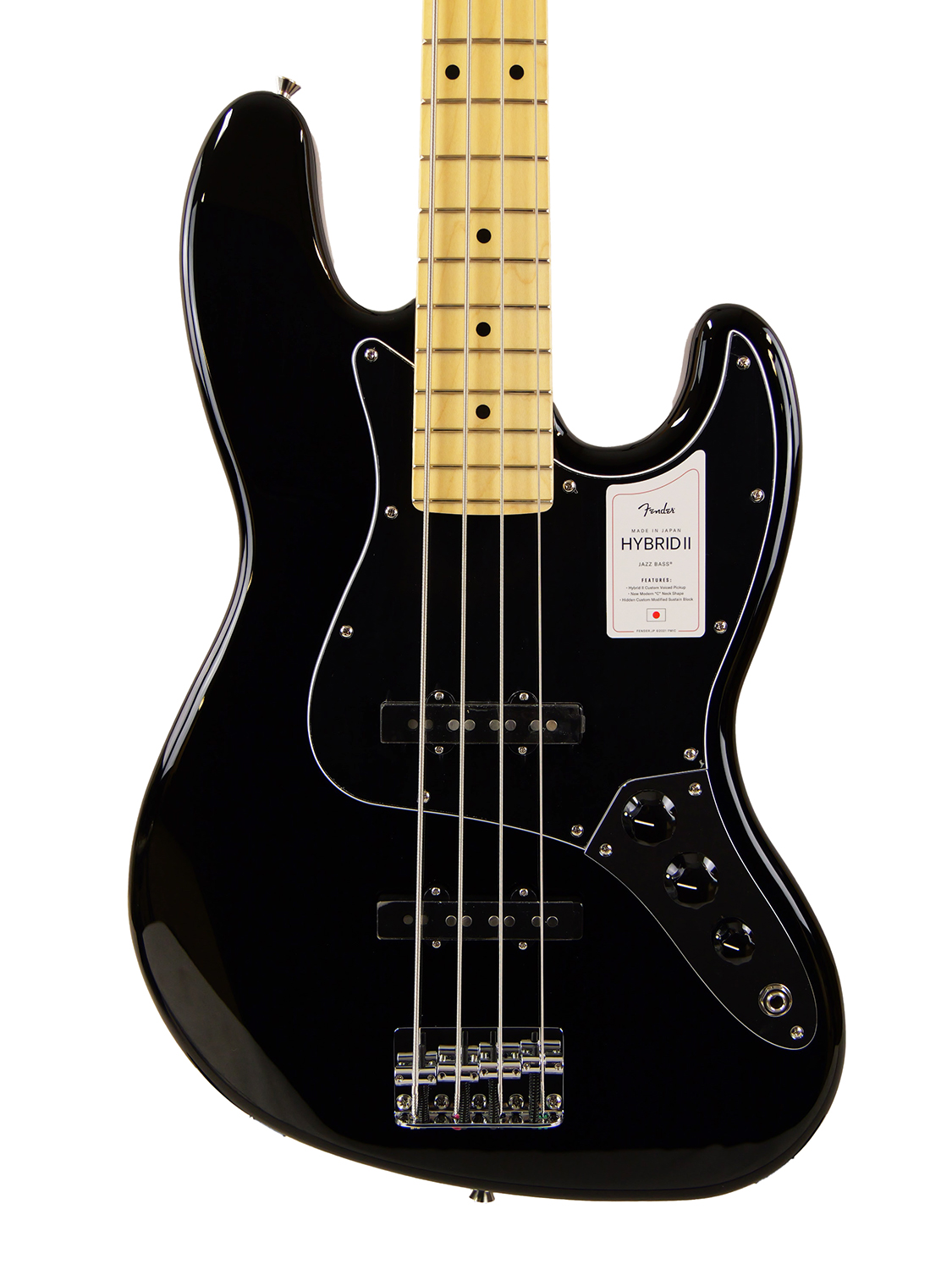 Fender Made in Japan Hybrid II Jazz Bass  (Black)