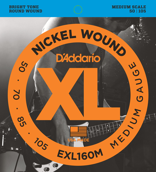 D'Addario EXL160M Medium Scale (50-105)