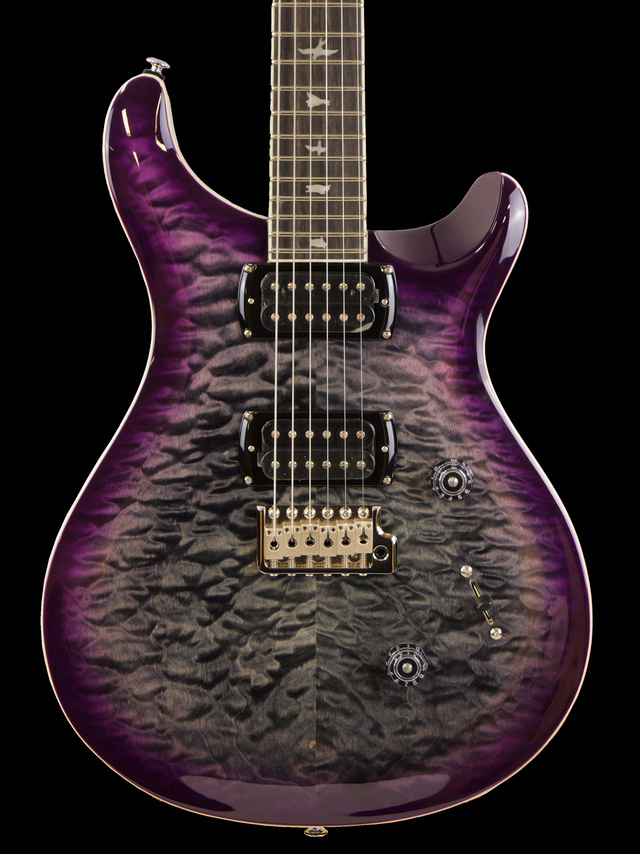 Paul Reed Smith(PRS) SE Custom 24 Quilt Package  (Charcoal Purple Burst)